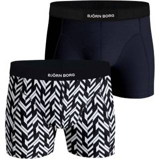Björn Borg 2-pak Premium Cotton Stretch Boxer 2354 - Black striped - XX-Large