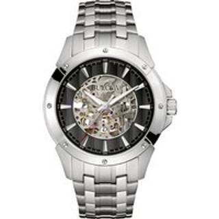 Bulova 96A170 Stainless Steel Automatic Skeleton Bracelet Watch - W09156