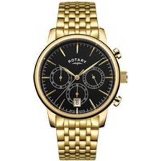 Rotary GB00379/04 Gold Plated Chronograph Bracelet Watch - W13180