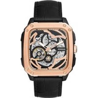 Fossil BQ2572 Inscription Automatic Black Strap Watch - W07158