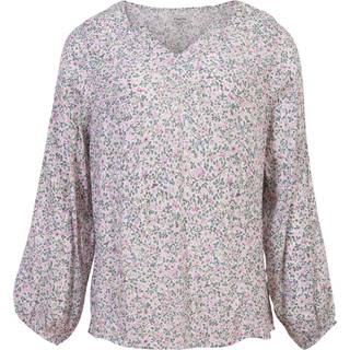 ChaCha Dame Bluse - Navy/blomster - S