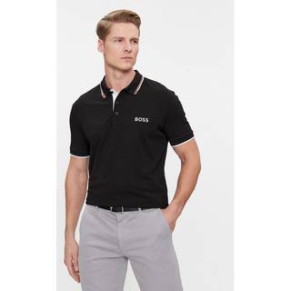 Paddy-poloshirt i bomuldsblanding med kontrastlogoer