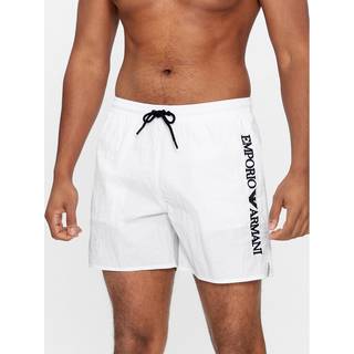 EMPORIO ARMANI Herren Badeshorts weiß unifarben - weiß