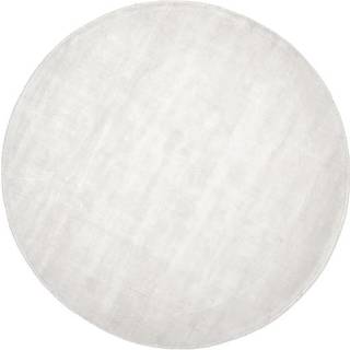 Rund viskose tæppe Jane, håndvævet