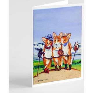 Cowboy Corgi lykønskningskort og konvolutter pakning af 8