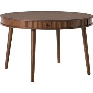 Rund spisebord Calary med opbevaring, Ø 120 cm