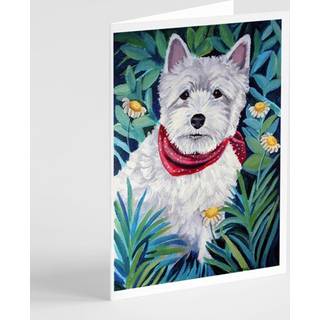Westie lykønskningskort og konvolutter på 8