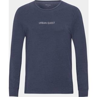 Langærmet bambus T-shirt i navy
