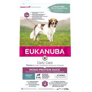 Eukanuba DailyCare Adult Dog, Mono-Protein Duck, All Breeds - 2,3 kg