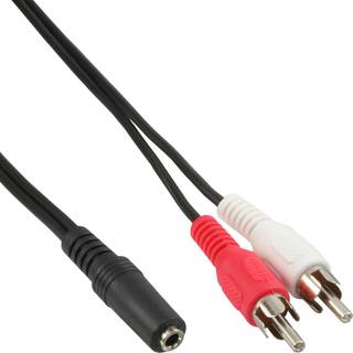InLine 2 x RCA hane - 3,5 mm hun -kabel, 1,5 m