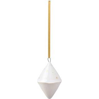 Villeroy & Boch Winter Glow juletræspynt double cone Hvid/Beige