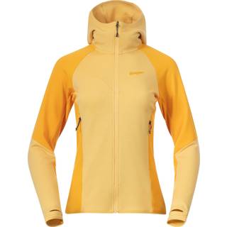 Bergans Women's Tind Merino Hood Jacket  Buttercup Yellow/Marigold Yellow, M