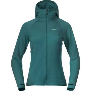 Bergans Women's Tind Merino Hood Jacket  Malachite Green, M