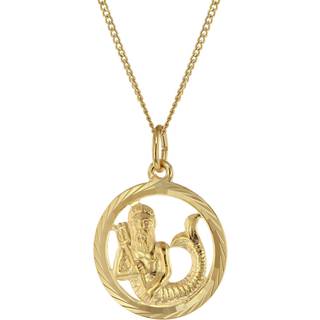 trendor 41980-02 Halskette mit Wassermann Sternzeichen 333 Gold Ø 16 mm