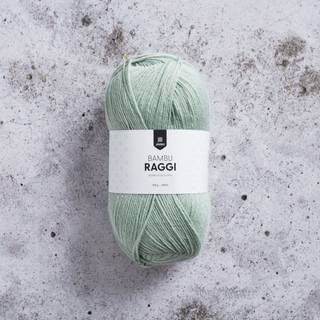 Järbo Bambu Raggi 100g 17213 Green lily Indhold: 50% Uld Superwash / 25% Bambus / 25% Polyamid Vægt/længde: 100 gram = ca. 400 meter Anbefalede pinde: 3.00 mm Strikkefasthed: 10 x 10 cm = 27-28m x 40p Maskinvask, max 40°C / Tørres fladt.