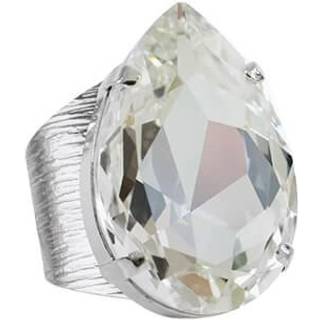 Perfect Drop ring crystal rhodium