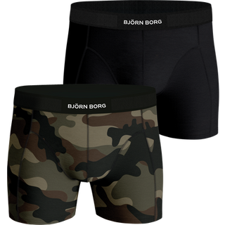 Björn Borg Premium Cotton Stretch Boxer 2-pack Sort, XS