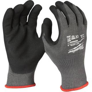 Milwaukee 5/E Skærebeskyttelseshandske nitril dyppet. Pakke med 12, CL5/E M/8