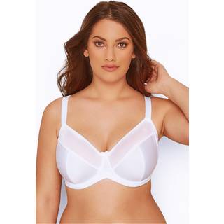 Yours Curve Yours Curve White Classic Smooth Non Padded Underwired Bra