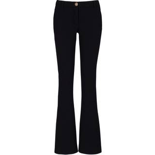 Balmain Virgin wool crÃªpe bootcut pants - black - XS