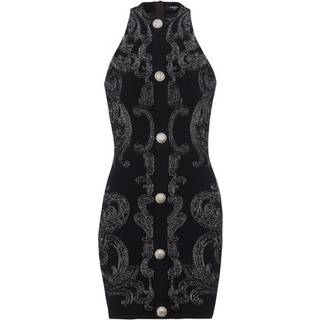 Balmain Paisley jacquard LurexÂ® minidress - black - XL