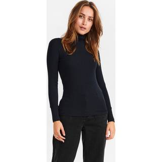 NÜMPH - Nubowie Rollneck Rib - Noos - Caviar - XXL - Sort - T-Shirts & Tops
