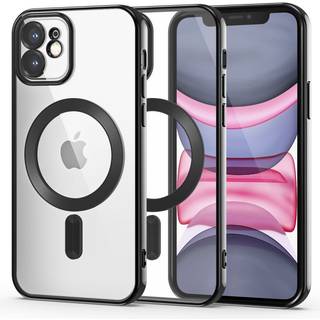iPhone 11 Tech-Protect MagShine Cover - MagSafe Kompatibel - Gennemsigtig / Sort