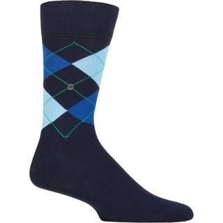 Burlington Herren Socken blau Baumwolle & Mix Gemustert