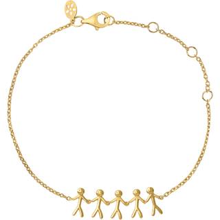 ByBiehl Family together 5 armbånd i forgyldt