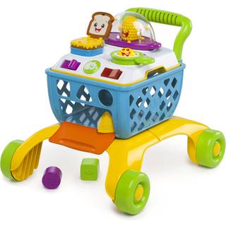 Bright Starts Shop 'n Cook 4-i-1 indkøbs- og gåvogn - aktivitetslegetøj til de mindste