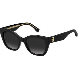 Tommy Hilfiger Kvinde TH 1980/S 807/9O Solbriller Acetat Sort Grå Firkantet Skygge