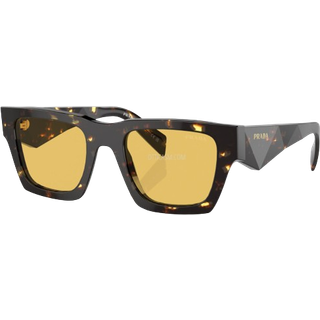 Prada Mand PR A06S 16O10C Solbriller Acetat Brun Gul Pillow Normal