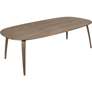 GUBI Gubi Elliptical spisebord american walnut