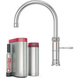 Quooker Classic Fusion Round inkl. PRO3 & CUBE - Rustfrit stål