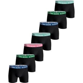 Björn Borg Cotton Stretch Boxer 7-pack Sort, XS
