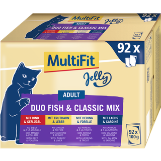 Adult Jelly Duo menuboks fisk & classic mix 92 x 100 g