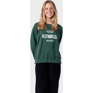 Klitmøller Collective - Maja logo crew - Moss Green - L
