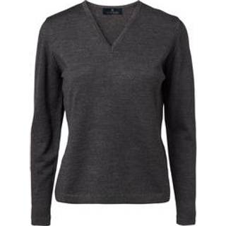 CC55 50134 copenhagen pullover v neck tubular Dame Charcoal Melange 2XS