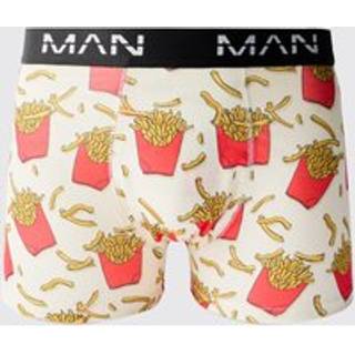 Mens Multi Man French Fries Printed Boxers