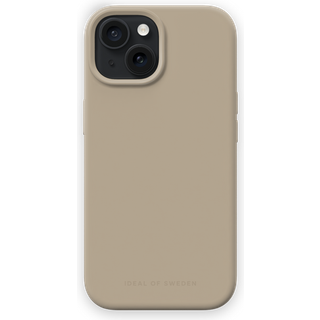 iDeal of Sweden MagSafe silikone etui til iPhone 15 (beige) - På lager i butik