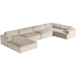 XL-Hjørnesofa Melva i riflet fløjl