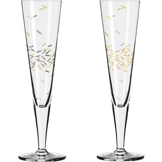 Goldnacht champagneglas, 2 stk