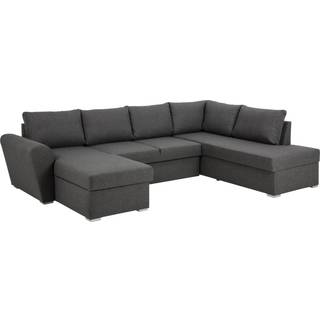 Stanford lux u-sovesofa med chaiselong venstre, grå.