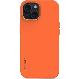 Decoded AntiMicrobial Silicone Back Cover iPhone 15 Apricot
