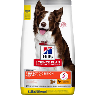 Hill's SCIENCE PLAN Perfect Digestion Medium Adult 1+ Med Kylling Og Ris - 2,5 kg
