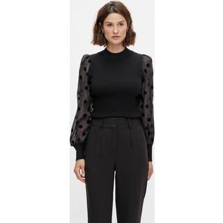 YAS Yasdotme Ls Knit Pullover Black XS