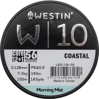 W10 13 Braid Coastal 150M Morning Mist Fletline W10 13 Braid Coastal 150M 0,128mm Morning Mist