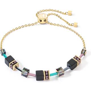 Coeur de Lion 3035/30-1315 Damen-Armband GeoCUBE Iconic Nature schwarz-multicolor