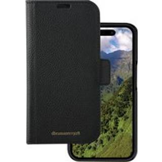 iPhone 15 Plus - dbramante1928 New York 2-i-1 Ægte Læder Flip Cover - Night Black