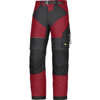 Snickers Workwear 6903 FlexiWork Håndværkerbukser rød/sort Rød/sort